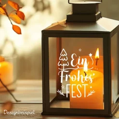 Fensterdeko Advent Weihnachten Fensterbild Weihnachtsdekoration Sticker Frohes Fest 2 Farben 3 Größen