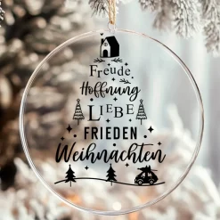 Fensterdeko WeihnachtsfriedenTannenbaum Schriftzug Fensterbild Weihnachtsdekoration 2 Farben 3 Grö&sz