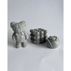 Fertige Geschenkbox zum Valentinstag mit Teddy, Rosen Kerzen & Herzbubble liebevoll verpackt und bereit zum Verschenken