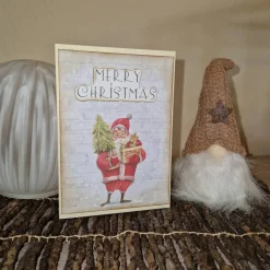 Festliche Geschenkkarten / Tannenbaum Grußkarte / Weihnachtsmann Karte / Weihnachtspostkarte mit Santa Motiv