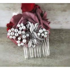 festlicher Haarkamm, Braut, Haarschmuck  Hochzeit,  Brautkamm