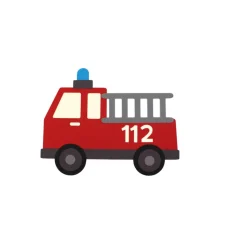 Feuerwehr Einladungskarten Bastelset Kindergeburtstag | Feuerwehr Karte | Feuerwehr im Einsatz | Feuerwehr Geburtstag