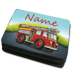 Feuerwehr Federmäppchen inkl. Inhalt mit Name / personalisierbar
