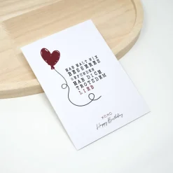 Fiese Geburtstagssprüche Hab dich lieb | Fiese Geburtstagskarte  Schwarzer Humor Geburtstagskarte