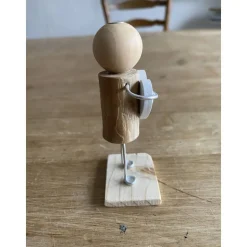 Figur mit Herz, Geschenk für liebe Freunde, kleines Mitbringsel, Holzfiguren