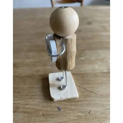 Figur mit Herz, Geschenk für liebe Freunde, kleines Mitbringsel, Holzfiguren