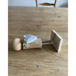 Figur mit Herz, Geschenk für liebe Freunde, kleines Mitbringsel, Holzfiguren