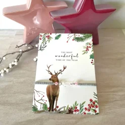 Filigran geknüpftes Armband in Grau mit Anker-Element in Silber, Glasschliffperlen in Rose, Weihnachtskarte