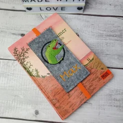 Filz Lesezeichen Dino T-Rex, Einschulungsgeschenk