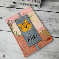 Filz Lesezeichen Katze, Einschulungsgeschenk
