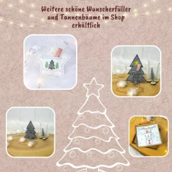 Filz Tannenbaum als Geldgeschenk | Gutschein Verpackung | Wunscherfüller | Mitbringsel