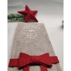Filz-Bestecktasche – Weihnachtliche Tischdekoration