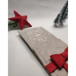 Filz-Bestecktasche – Weihnachtliche Tischdekoration