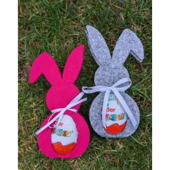Filzhasen mit SchokoEi Kleinigkeit zu Ostern