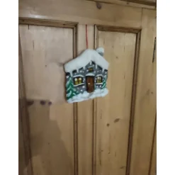 Filzhaus,  Weihnachtsdeko, handgefilzt