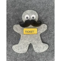 Filzmann für Geldgeschenk, Gutschein, Ticket, Höhe ca 15,5 cm