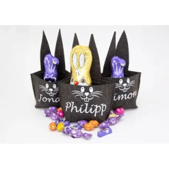 Filztüte Ostertüte Osterkörbchen personalisiert mit Namen