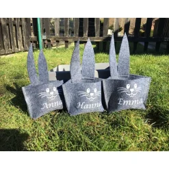 Filztüte Ostertüte Osterkörbchen personalisiert mit Namen