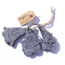 Filzwichtel grau 6 Stück