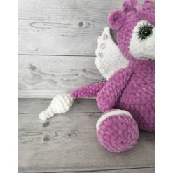 Fiora – der rosa Häkel-Drache. Gr. ca.30 cm