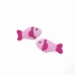 Fisch gehäkelt, Amigurumi, 100 % Baumwolle, als Dekoration zur Taufe, Konfirmation, Geburtstag oder Babyparty, Wunschfar