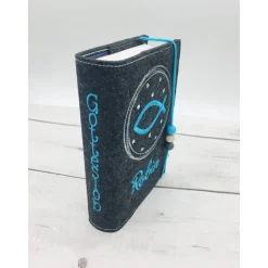 Fisch im Kreis Gotteslobhülle Gebetbuch Hülle Geschenk Kommunion Firmung Geschenkidee Gott Kirche religiös personalisier