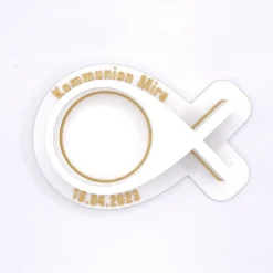 Fisch Kerzenständer für Kommunion, Konfirmation & Taufe in verschiedenen Größen