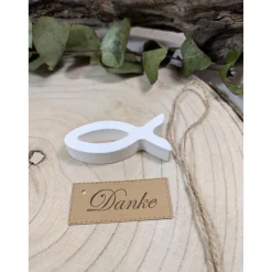 Fische Deko 5er Set Raysin Tischdekoration Konfirmation, Kommunion, Firmung, Jugendweihe, Taufe