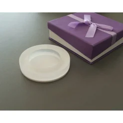 Flache Mini-Ablageschale / Ring-Schale - transparente Optik, ideales Geschenk zur Hochzeit, Verlobung oder Valentin