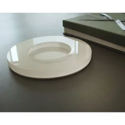 Flache Schmuck-Ablage / kleine Ring-Schale - transparente Optik