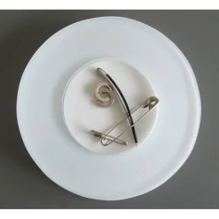 Flache Schmuck-Ablage / kleine Ring-Schale - transparente Optik