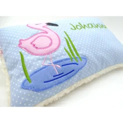 Flamingo Flamingokissen Karibik Namenskissen Taufkissen Kuschelkissen Kindergartenkissen Geburtsgeschenk