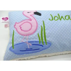Flamingo Flamingokissen Karibik Namenskissen Taufkissen Kuschelkissen Kindergartenkissen Geburtsgeschenk