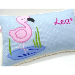 Flamingo Flamingokissen Karibik Namenskissen Taufkissen Kuschelkissen Kindergartenkissen Geburtsgeschenk