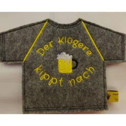 Flaschen Shirt Kleid Der Klügere kippt  – Oh wie ist das schön für Piccolos, Miniweinflaschen