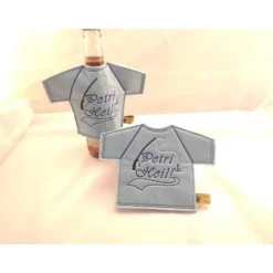 Flaschen Shirt Petri Heil – Geschenk für Angler, Piccolos, Miniweinflaschen & kleine Bierflaschen