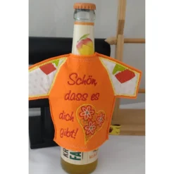 Flaschen Shirt Schön dass es dich gibt – Personalisiertes Geschenk für Piccolos, Miniweinflaschen & kleine Bierflaschen