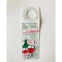 Flaschenanhänger Gutschein Geburtstag Mitbringsel Danke Goodie