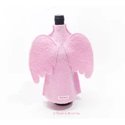 Flaschenengel Flaschenüberzug...rosa...