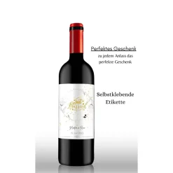 Flaschenetikett, selbstklebend, Personalisiertes Wein Flaschen Etikett Weihnachten, Christmas ,Selbstklebendes Weinetike
