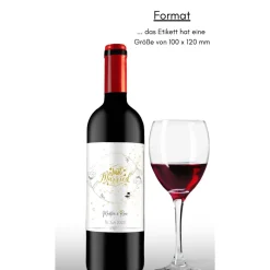 Flaschenetikett, selbstklebend, Personalisiertes Wein Flaschen Etikett Weihnachten, Christmas ,Selbstklebendes Weinetike