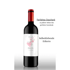 Flaschenetikett, selbstklebend, Personalisiertes Wein Flaschen Etikett Weihnachten, Christmas ,Selbstklebendes Weinetike