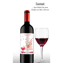 Flaschenetikett, selbstklebend, Personalisiertes Wein Flaschen Etikett Weihnachten, Christmas ,Selbstklebendes Weinetike