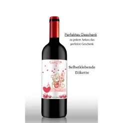 Flaschenetikett, selbstklebend, Personalisiertes Wein Flaschen Etikett Weihnachten, Christmas ,Selbstklebendes Weinetike