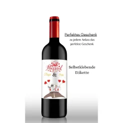 Flaschenetikett, selbstklebend, Personalisiertes Wein Flaschen Etikett Weihnachten, Christmas ,Selbstklebendes Weinetike