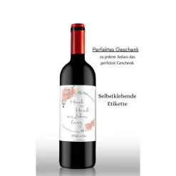 Flaschenetikett, selbstklebend, Personalisiertes Wein Flaschen Etikett Weihnachten, Christmas ,Selbstklebendes Weinetike