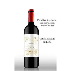 Flaschenetikett, selbstklebend, Personalisiertes Wein Flaschen Etikett Weihnachten, Christmas ,Selbstklebendes Weinetike