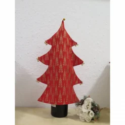 Flaschenhülle Tannenbaum in rot mit verschiedenen Druckmotiven