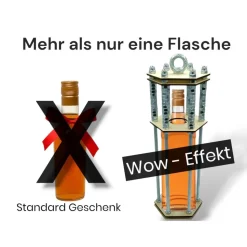 Flaschenkäfig – Originelles Männergeschenk & Geschenkverpackung für Flaschen