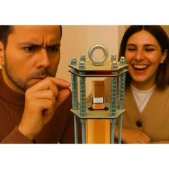 Flaschenkäfig DIY-Bausatz – Lustiges Geschenk für Männer & Frauen | Originelles Mitbringsel für 0,7L Flaschen